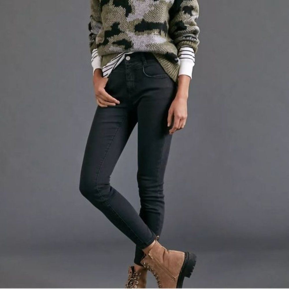 Pilcro and the Letterpress High Rise Skinny Cotton Blend Jeans Women's Size 30